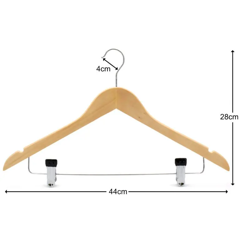 Naturel Ahşap Mandallı Elbise Pantolon Etek Askısı 5